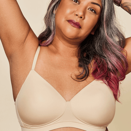 Moonrise Pocketed T‑Shirt Bra - Buff by Meadow