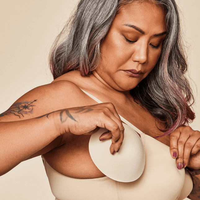 Moonrise Pocketed T‑Shirt Bra - Buff by Meadow