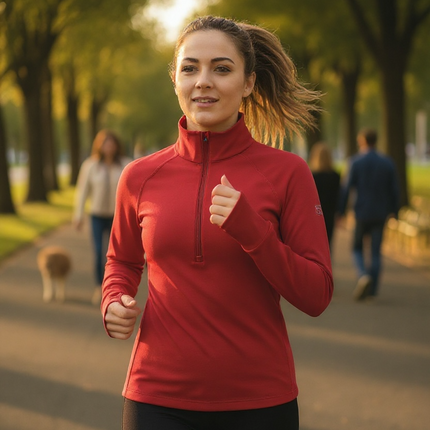 Foudy Mid-Weight Long Sleeve ½ Zip Top by Goal Five