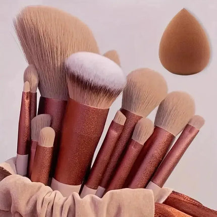 Makeup Brush Set Soft Fluffy Professiona Cosmetic Foundation Powder Eyeshadow Kabuki Blending Make Up Brush Beauty Tool Makeup by Gilded Grace