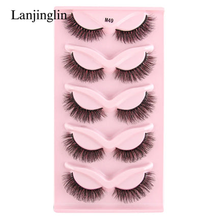 3/5 Pairs Half Lashes Cat Eye Natura Long Full Strip Lashes Makeup Tools Extension Faux Cils Maquiagem False Eyelashes Cílios by Gilded Grace