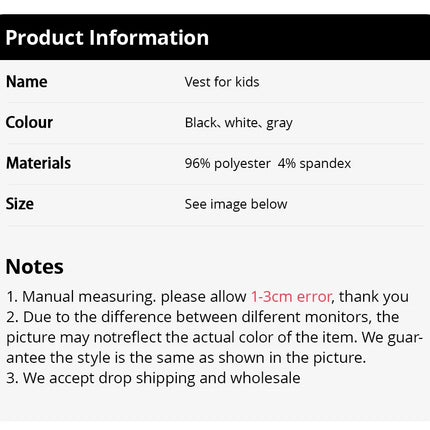 1/3/4 Pcs Children's Four Seasons Thin Solid Color Joker Vest Boy Loose And Comfortable Bottoming Shirt girl Sweet And Lovely T by Gilded Grace