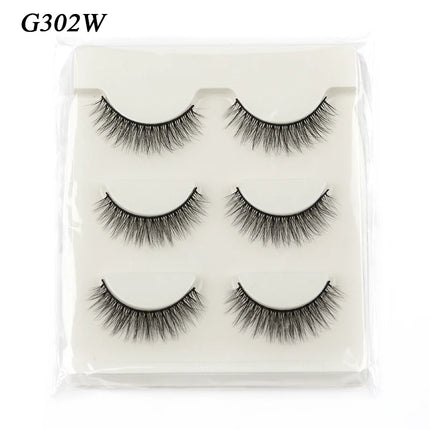 3/5 Pairs Half Lashes Cat Eye Natura Long Full Strip Lashes Makeup Tools Extension Faux Cils Maquiagem False Eyelashes Cílios by Gilded Grace