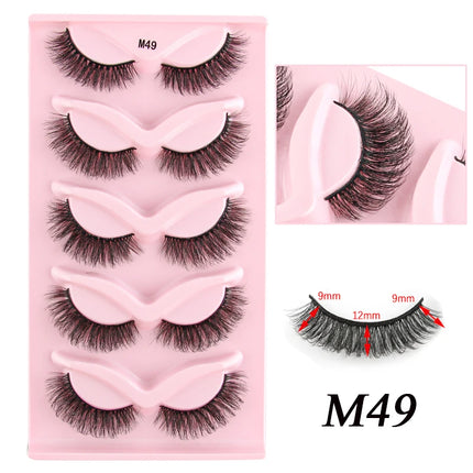 3/5 Pairs Half Lashes Cat Eye Natura Long Full Strip Lashes Makeup Tools Extension Faux Cils Maquiagem False Eyelashes Cílios by Gilded Grace