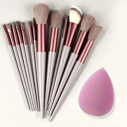 Makeup Brush Set Soft Fluffy Professiona Cosmetic Foundation Powder Eyeshadow Kabuki Blending Make Up Brush Beauty Tool Makeup by Gilded Grace