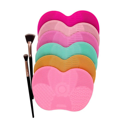 Makeup Brush Cleaner Pad Newest Silicone Brush Cleaner Cosmetic Make Up Washing Brush Gel Cleaning Mat Foundation Scrubbe Board by Gilded Grace