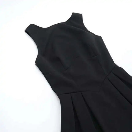 Townlike Pleated Waist Wrap A-line Dress Women Elegant Midi Long 2024 Summer Dress Backless Nightclub Sexy Party Dresses by Gilded Grace