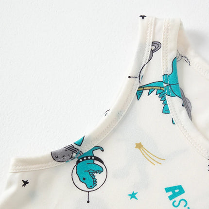 1/3/4 Pcs Children's Four Seasons Thin Solid Color Joker Vest Boy Loose And Comfortable Bottoming Shirt girl Sweet And Lovely T by Gilded Grace