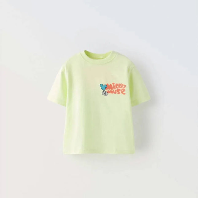 Brand T-shirt Summer Wear Boys Baby Costume Round Neck Base Shirt Children New Design Fashion Tops Cute Print Short Sleeve by Gilded Grace