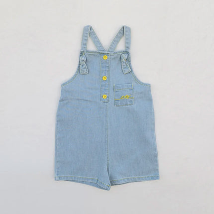 Ali Co SS26 Blue Denim collection Cotton boys girls outfits dress skirt shirt and overalls by Gilded Grace