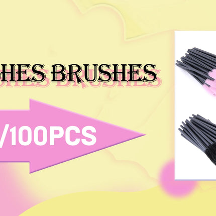 MEISHENJIE 50/500/1000pcs Lip Brushes Makeup Mascara Wands Lipstick Micro Brushes Applicators Cleaner for Eyelash Extension Tool by Gilded Grace