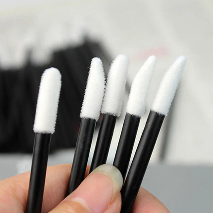 MEISHENJIE 50/500/1000pcs Lip Brushes Makeup Mascara Wands Lipstick Micro Brushes Applicators Cleaner for Eyelash Extension Tool by Gilded Grace