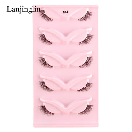 3/5 Pairs Half Lashes Cat Eye Natura Long Full Strip Lashes Makeup Tools Extension Faux Cils Maquiagem False Eyelashes Cílios by Gilded Grace