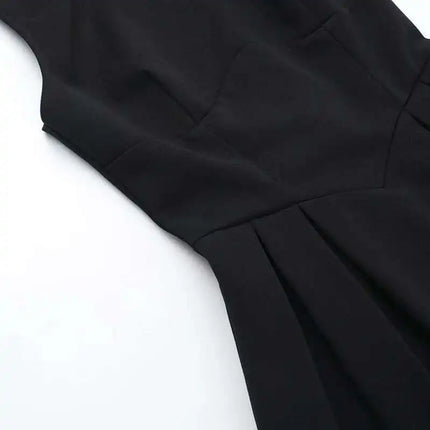Townlike Pleated Waist Wrap A-line Dress Women Elegant Midi Long 2024 Summer Dress Backless Nightclub Sexy Party Dresses by Gilded Grace