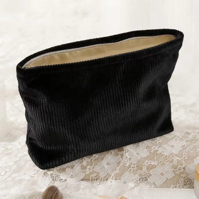 HOMEFISH Fashion Women's Large Zippered Cosmetic Bag Sweet Makeup Travel Organizer for Daily Outdoor Activities by Gilded Grace