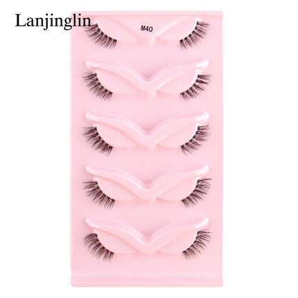 3/5 Pairs Half Lashes Cat Eye Natura Long Full Strip Lashes Makeup Tools Extension Faux Cils Maquiagem False Eyelashes Cílios by Gilded Grace