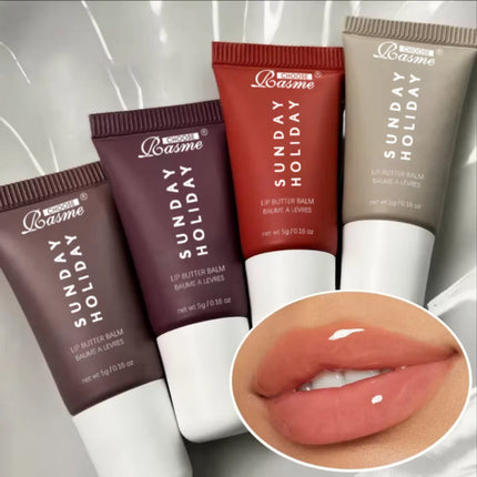 4-piece Lip Gloss Set Complete, Exquisite, Practical, Comfortable, Moisturizing, Natural, Portable Makeup Set by Gilded Grace