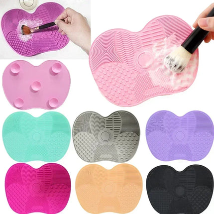 Makeup Brush Cleaner Pad Newest Silicone Brush Cleaner Cosmetic Make Up Washing Brush Gel Cleaning Mat Foundation Scrubbe Board by Gilded Grace
