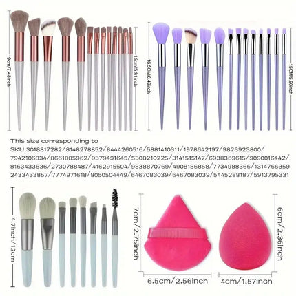 Makeup Brush Set Soft Fluffy Professiona Cosmetic Foundation Powder Eyeshadow Kabuki Blending Make Up Brush Beauty Tool Makeup by Gilded Grace