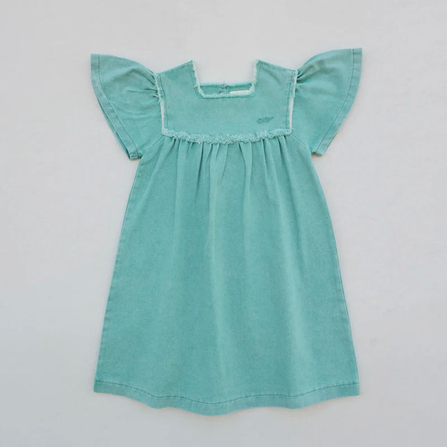Ali Co SS26 Green Denim collection Cotton boys girls clothing dress skirt shirt and overalls-RESTOCK COMING EARLY MAY by Gilded Grace