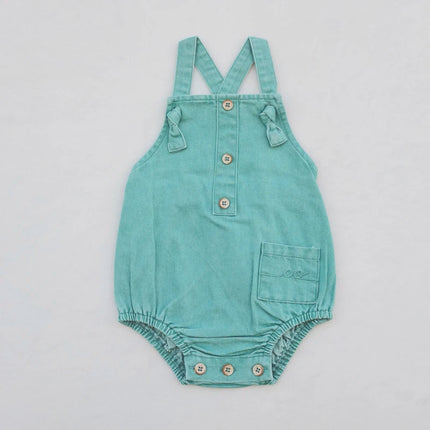Ali Co SS26 Green Denim collection Cotton boys girls clothing dress skirt shirt and overalls-RESTOCK COMING EARLY MAY by Gilded Grace