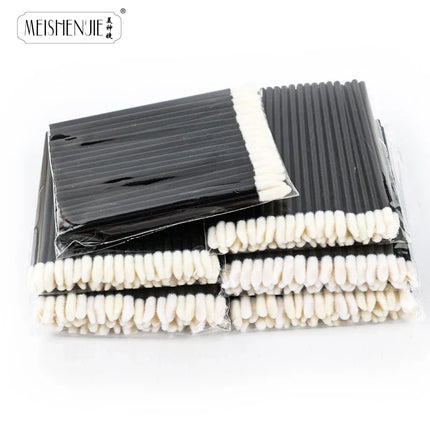 MEISHENJIE 50/500/1000pcs Lip Brushes Makeup Mascara Wands Lipstick Micro Brushes Applicators Cleaner for Eyelash Extension Tool by Gilded Grace