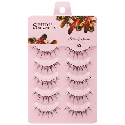3/5 Pairs Half Lashes Cat Eye Natura Long Full Strip Lashes Makeup Tools Extension Faux Cils Maquiagem False Eyelashes Cílios by Gilded Grace