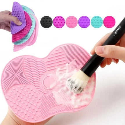 Makeup Brush Cleaner Pad Newest Silicone Brush Cleaner Cosmetic Make Up Washing Brush Gel Cleaning Mat Foundation Scrubbe Board by Gilded Grace