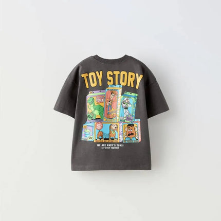 Brand T-shirt Summer Wear Boys Baby Costume Round Neck Base Shirt Children New Design Fashion Tops Cute Print Short Sleeve by Gilded Grace