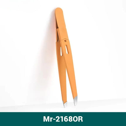 Eyebrow Tweezer Colorful Hair Beauty Fine Hairs Puller Stainless Steel Slanted Eye Brow Clips Removal Makeup Tools by Gilded Grace