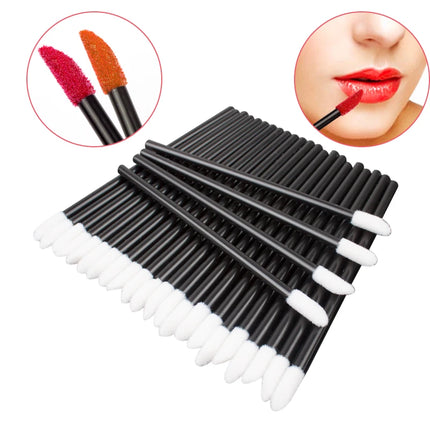 MEISHENJIE 50/500/1000pcs Lip Brushes Makeup Mascara Wands Lipstick Micro Brushes Applicators Cleaner for Eyelash Extension Tool by Gilded Grace