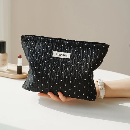 Colorful Checkered Women's Makeup Bag Large Capacity Makeup Lipstick Storage Bag Portable Travel Toiletry Bag Commuter Clutch by Gilded Grace