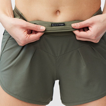 Sheva Women's High Rise Running Shorts by Goal Five