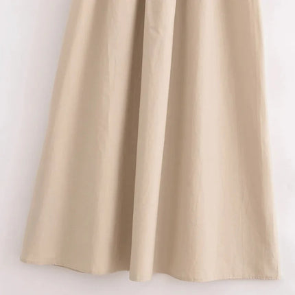 HXAO Women's Black Long Dresses 2025 Spring Sleeveless Elegant Dresses Fashion Casual Vintage Party Khaki Dresses Vestidos by Gilded Grace
