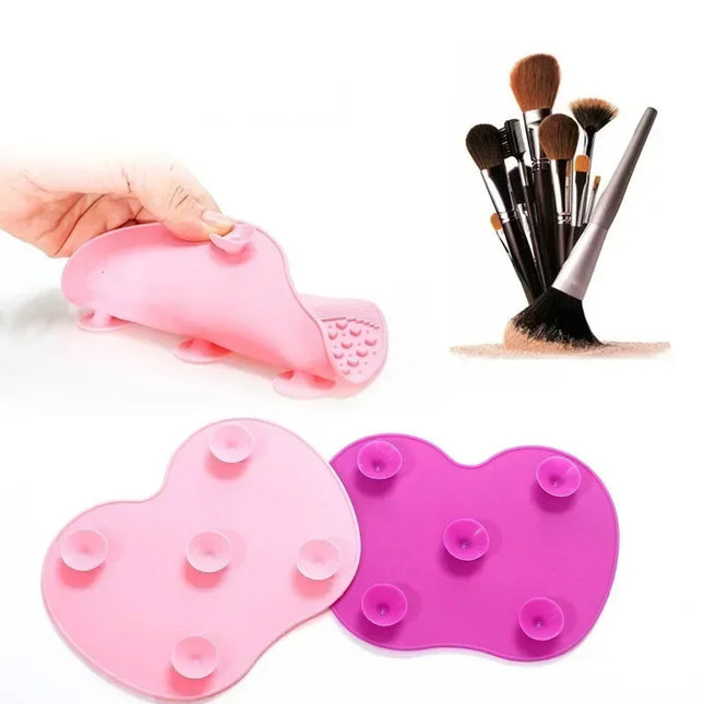 Makeup Brush Cleaner Pad Newest Silicone Brush Cleaner Cosmetic Make Up Washing Brush Gel Cleaning Mat Foundation Scrubbe Board by Gilded Grace