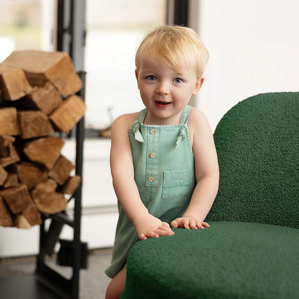 Ali Co SS26 Green Denim collection Cotton boys girls clothing dress skirt shirt and overalls-RESTOCK COMING EARLY MAY by Gilded Grace