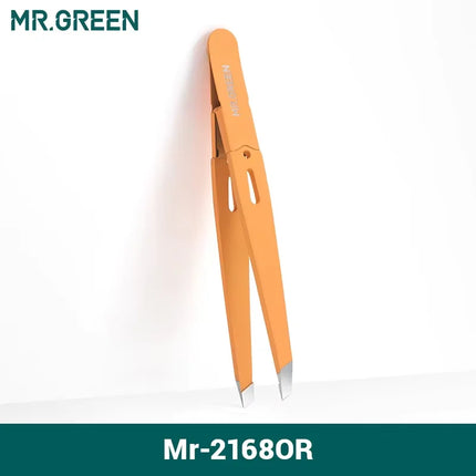 Eyebrow Tweezer Colorful Hair Beauty Fine Hairs Puller Stainless Steel Slanted Eye Brow Clips Removal Makeup Tools by Gilded Grace