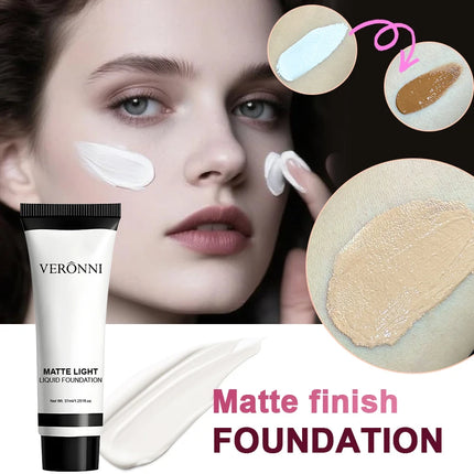 Professional White Face Foundation-Waterproof,Matte Finish,for Photography,Clown,Gothic Makeup,24H Wear,Natural Look Cosmetics by Gilded Grace