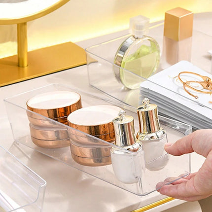 Drawer Desktop Cosmetics Storage Box Combination Plastic Organizer Set Desk Drawer Divider Organizers And Storage Bins Makeup by Gilded Grace