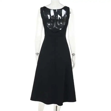 Townlike Pleated Waist Wrap A-line Dress Women Elegant Midi Long 2024 Summer Dress Backless Nightclub Sexy Party Dresses by Gilded Grace