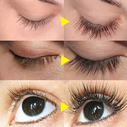 2 In 1 Fast Eyelash Eyebrows Growth Serum 7 Days Natural Eyelash Enhancer Longer Fuller Thicker Curling Lengthening Lash Makeup by Gilded Grace