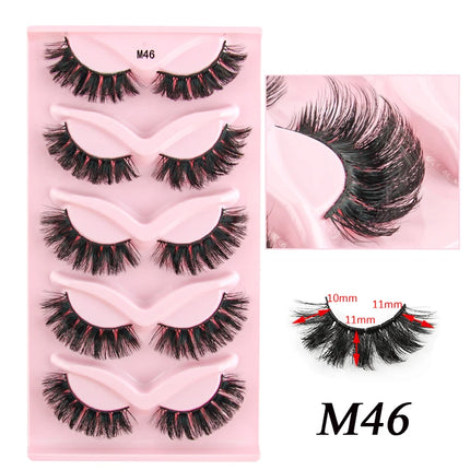 3/5 Pairs Half Lashes Cat Eye Natura Long Full Strip Lashes Makeup Tools Extension Faux Cils Maquiagem False Eyelashes Cílios by Gilded Grace