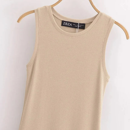 HXAO Women's Black Long Dresses 2025 Spring Sleeveless Elegant Dresses Fashion Casual Vintage Party Khaki Dresses Vestidos by Gilded Grace