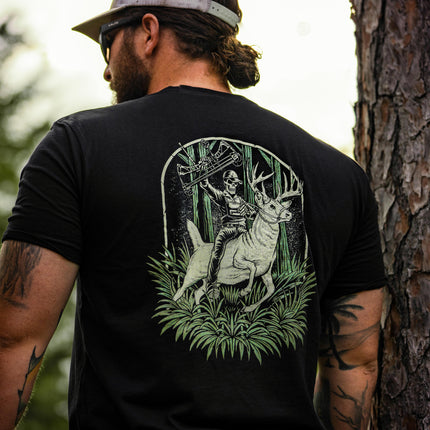 "Buck Wrangler" Tee by Bow Crew Apparel - Bow Hunting Lifestyle Apparel