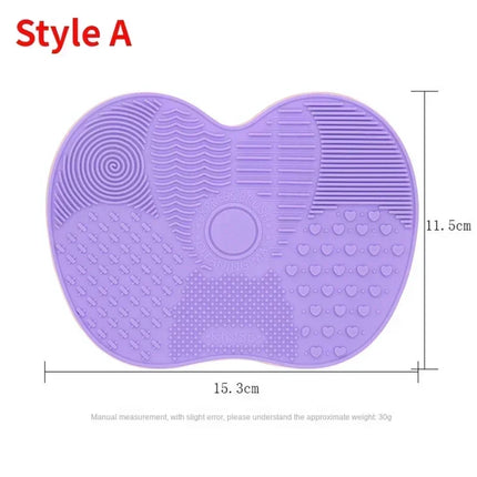 Makeup Brush Cleaner Pad Newest Silicone Brush Cleaner Cosmetic Make Up Washing Brush Gel Cleaning Mat Foundation Scrubbe Board by Gilded Grace