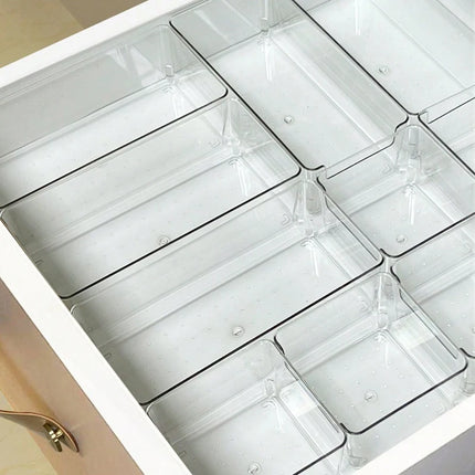 Drawer Desktop Cosmetics Storage Box Combination Plastic Organizer Set Desk Drawer Divider Organizers And Storage Bins Makeup by Gilded Grace