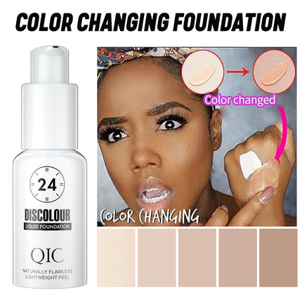 Foundation Magic Color Changing Foundation Liquid Soft Matte Long Lasting Hydrating Makeup Base by Gilded Grace