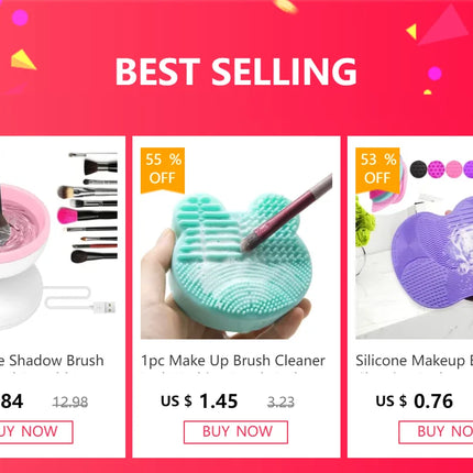 Makeup Brush Cleaner Pad Newest Silicone Brush Cleaner Cosmetic Make Up Washing Brush Gel Cleaning Mat Foundation Scrubbe Board by Gilded Grace