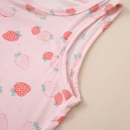 1/3/4 Pcs Children's Four Seasons Thin Solid Color Joker Vest Boy Loose And Comfortable Bottoming Shirt girl Sweet And Lovely T by Gilded Grace