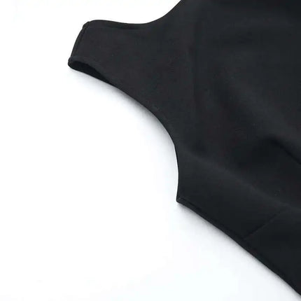 Townlike Pleated Waist Wrap A-line Dress Women Elegant Midi Long 2024 Summer Dress Backless Nightclub Sexy Party Dresses by Gilded Grace